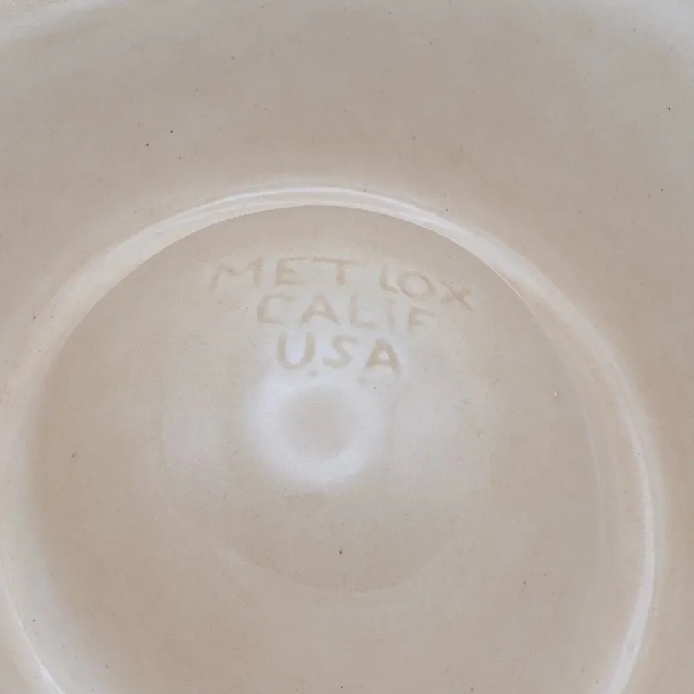 Vintage Metlox California USA Hat Sombrero Chip and Dip Dish MCM Cinco De Mayo